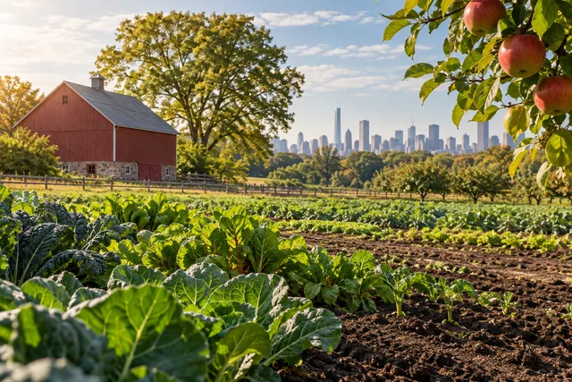 Queens County Farm Museum — AI-generated editorial illustration