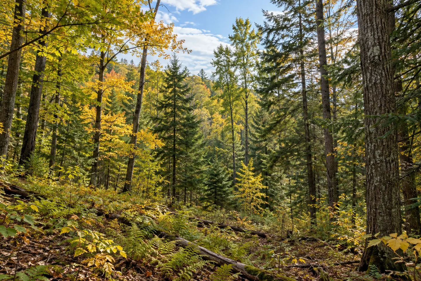Raecher Hill State Forest — AI-generated editorial illustration