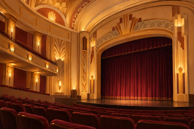 RBTL West Herr Auditorium Theatre — AI-generated editorial illustration