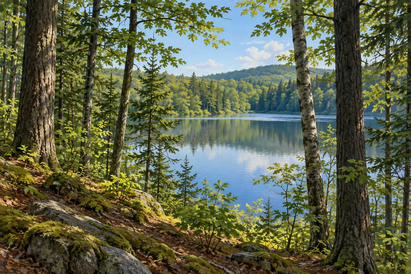 Shaker Mountain Wild Forest — AI-generated editorial illustration