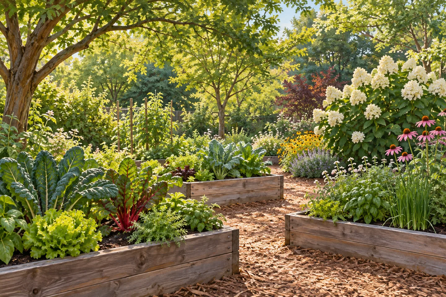 Sixth Street and Avenue B Community Garden — AI-generated editorial illustration