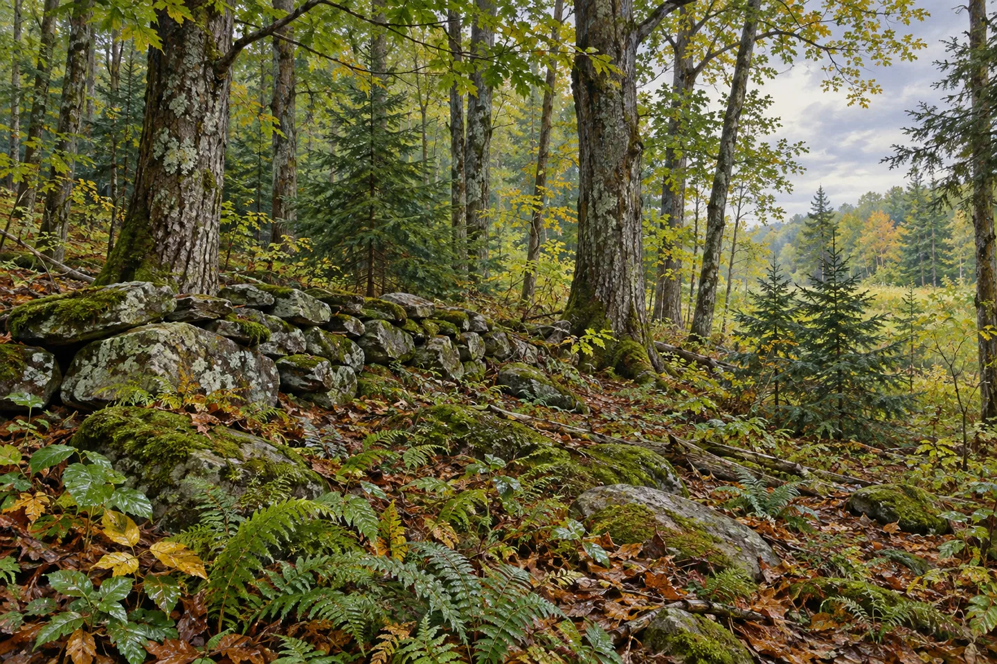 Skinner Hill State Forest — AI-generated editorial illustration