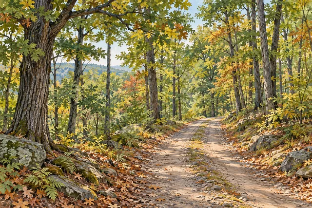 Skyline Drive State Forest — AI-generated editorial illustration