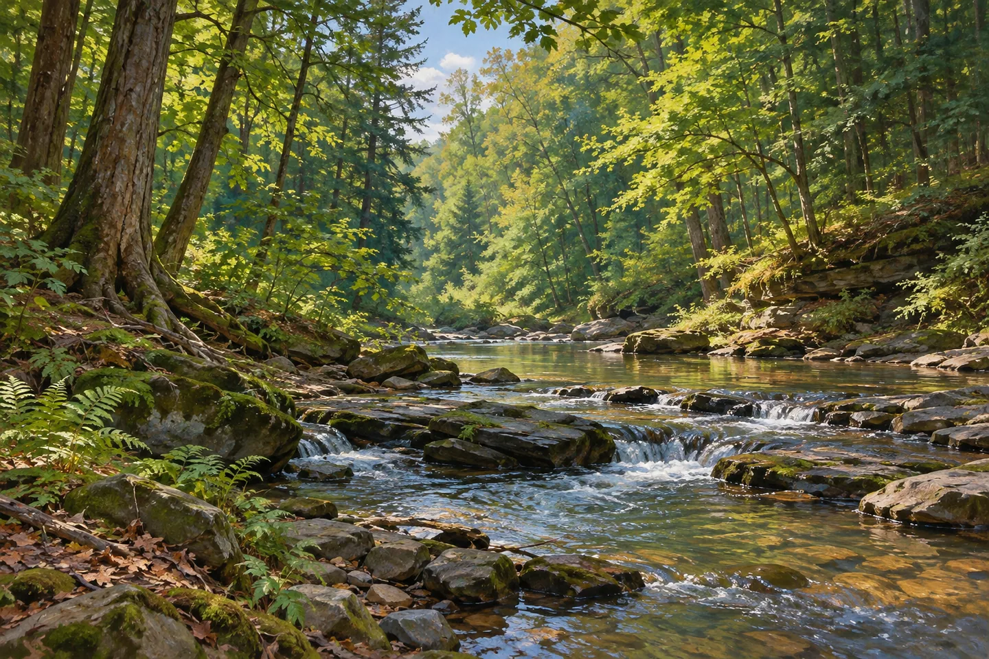 Sonyea State Forest — AI-generated editorial illustration