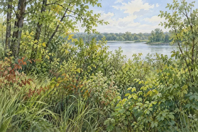 Spicer Creek Wildlife Management Area — AI-generated editorial illustration