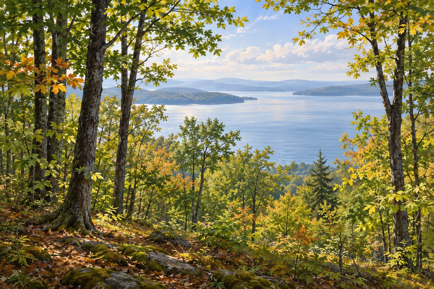 Split Rock Mountain Wild Forest — AI-generated editorial illustration