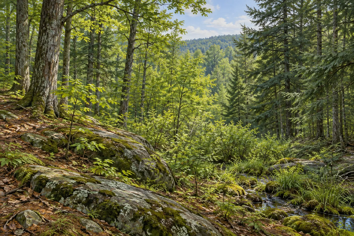 Toothaker Creek State Forest — AI-generated editorial illustration