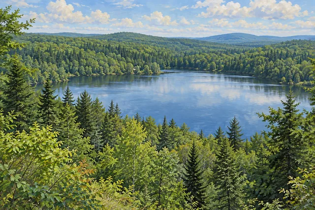 Trout Lake State Forest — AI-generated editorial illustration