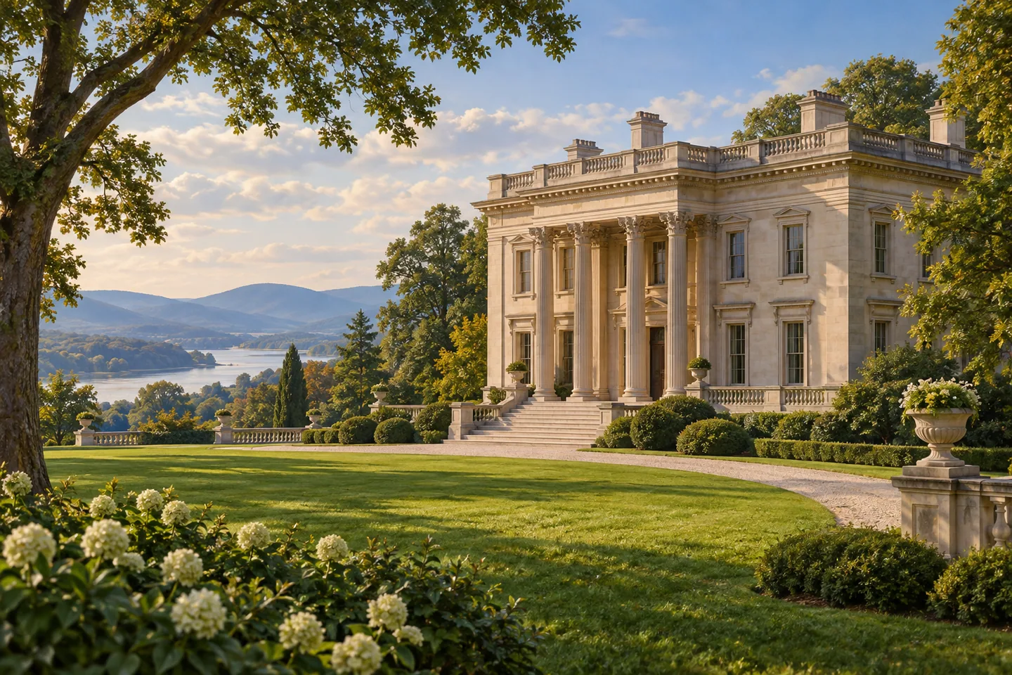 Vanderbilt Mansion National Historic Site — AI-generated editorial illustration