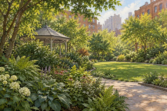 Washington Market Park — AI-generated editorial illustration